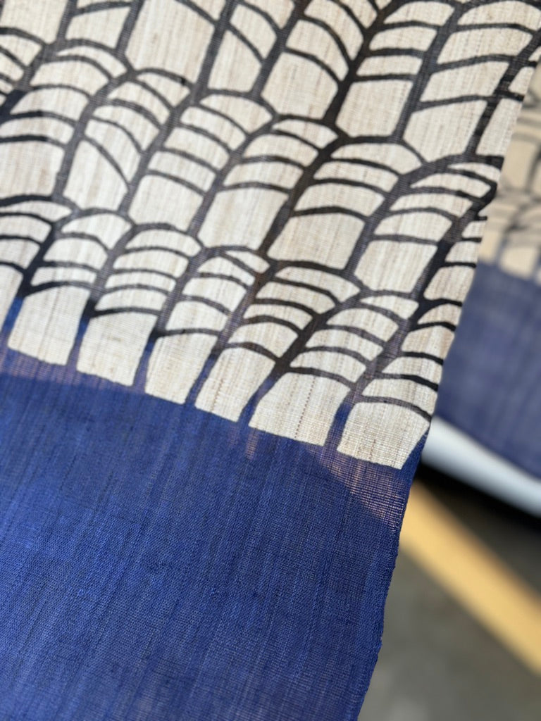 Yotsume Dye House - Noren Curtain "Pampas Grass" 4 panels