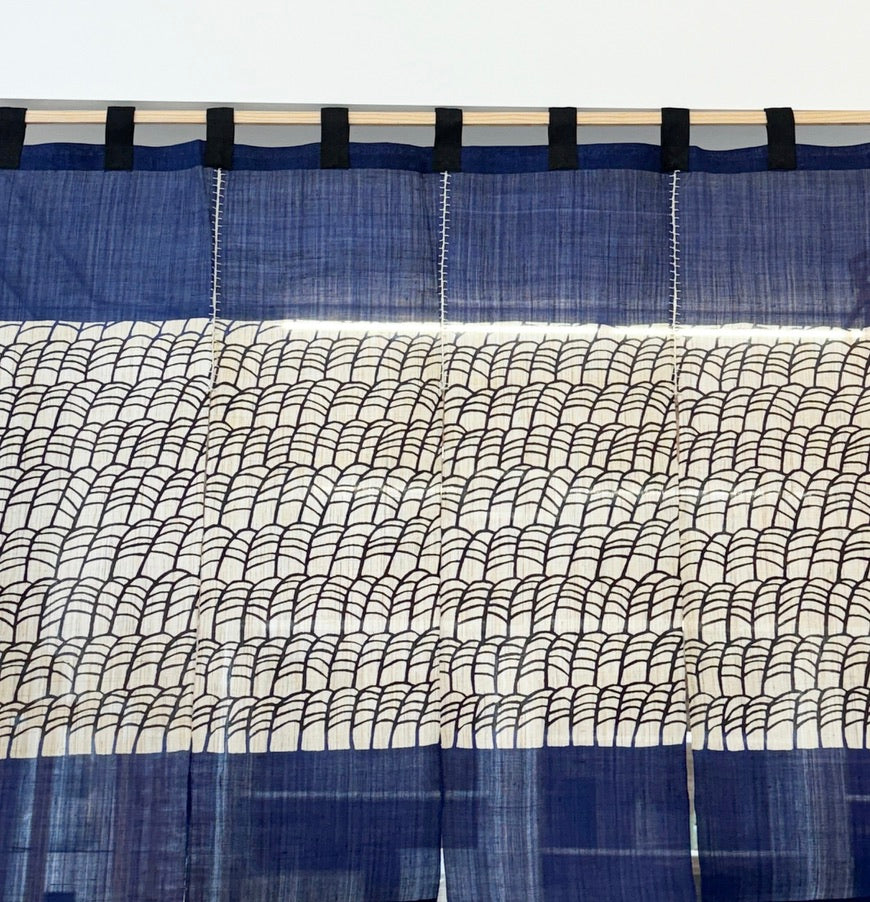Yotsume Dye House - Noren Curtain "Pampas Grass" 4 panels