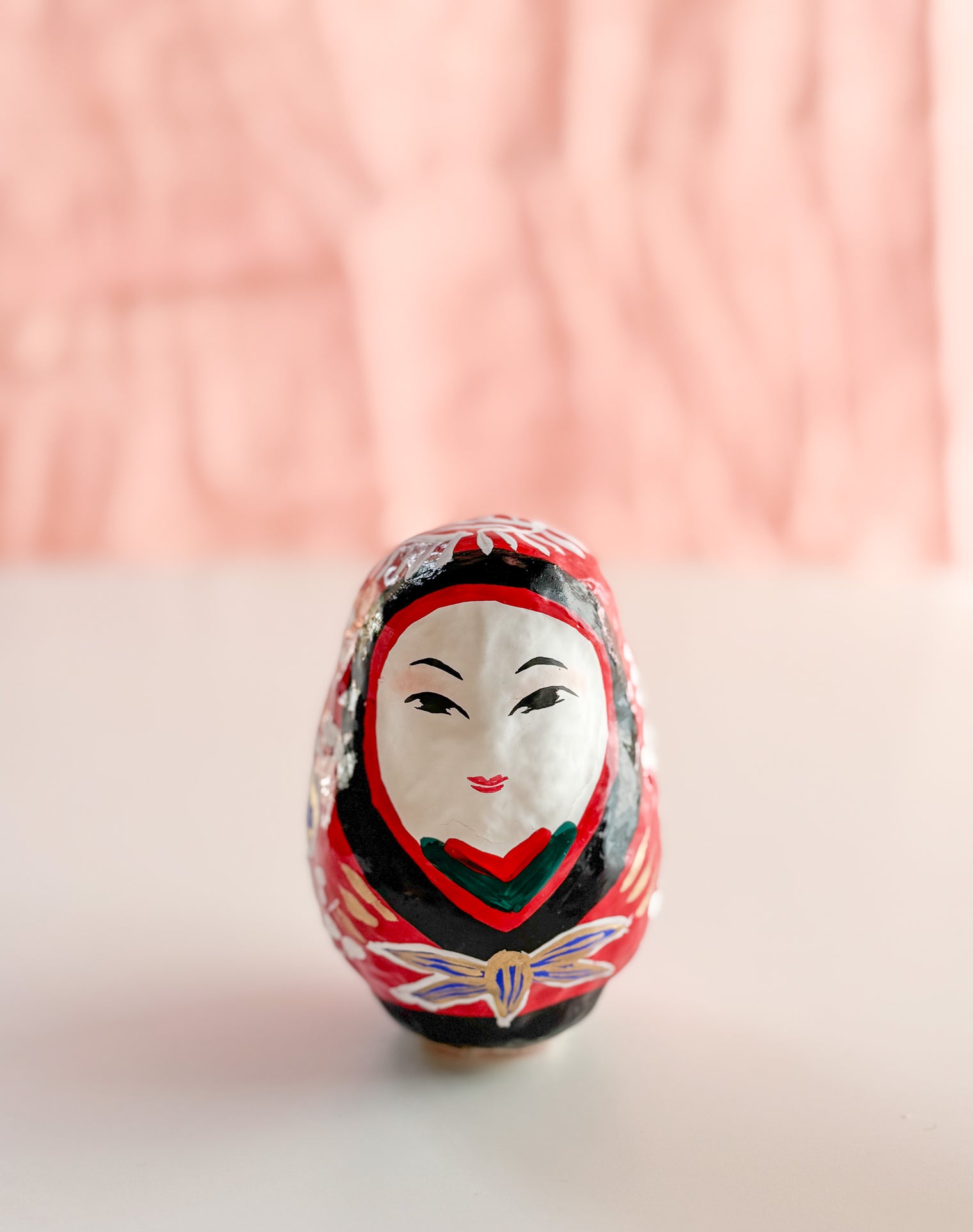 Paper Mache Doll - Girl Daruma