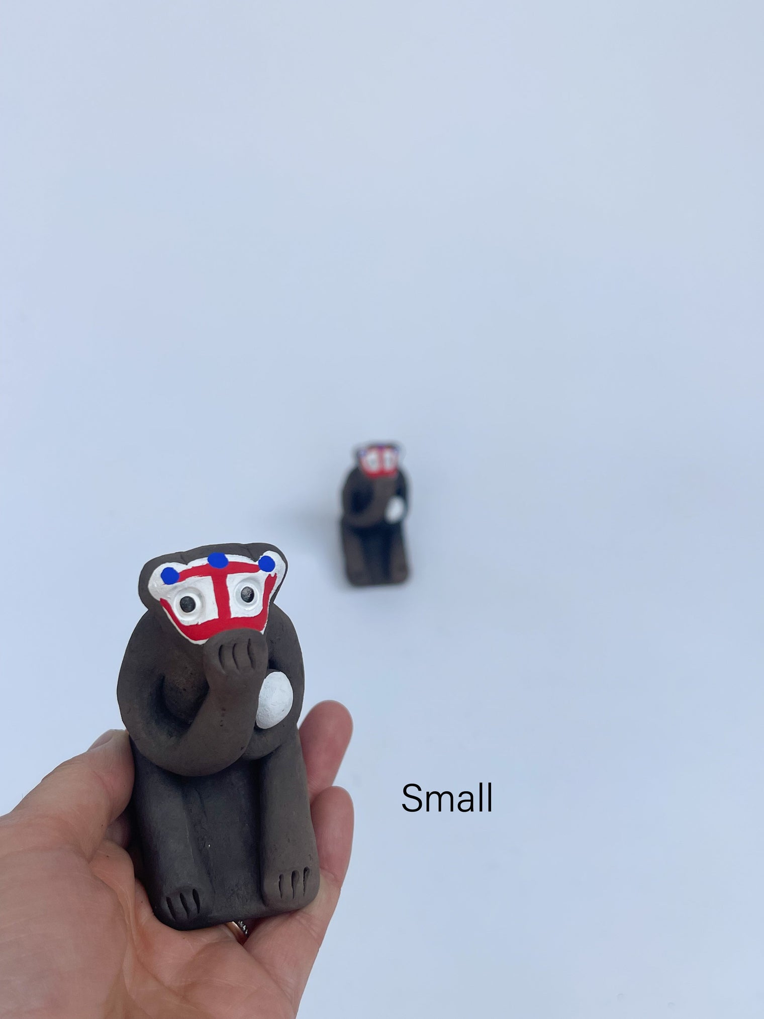 Clay doll - "Meshikui Saru", A happy life wishing monkey