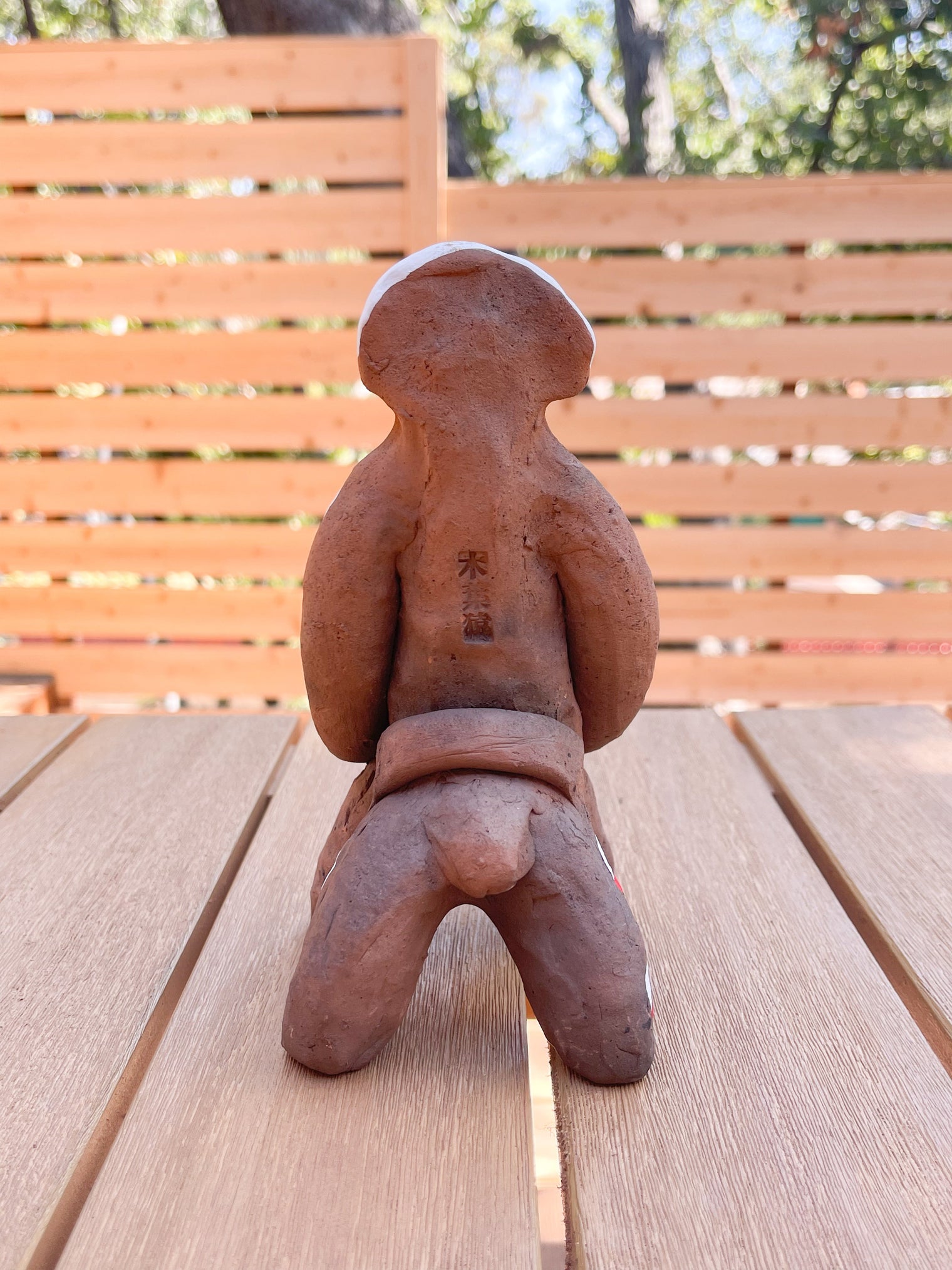 Clay doll - "Umanori Saru" A horseback riding monkey
