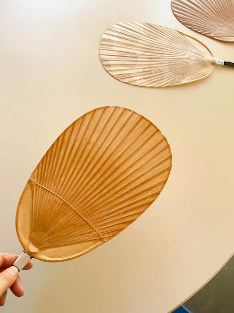 Kakishibu Uchiwa fan - Plain