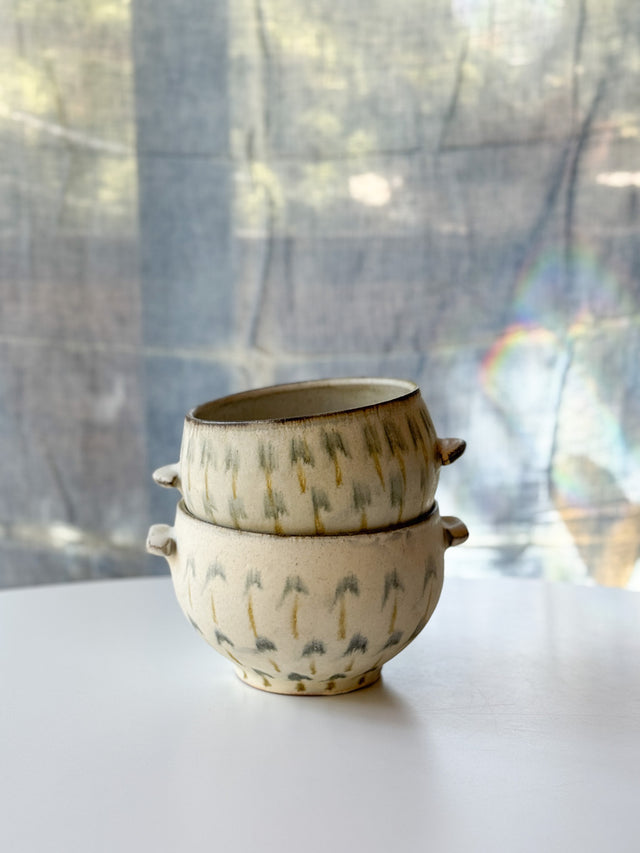 Issaki kiln -  "Hanabi" Bowl with ears