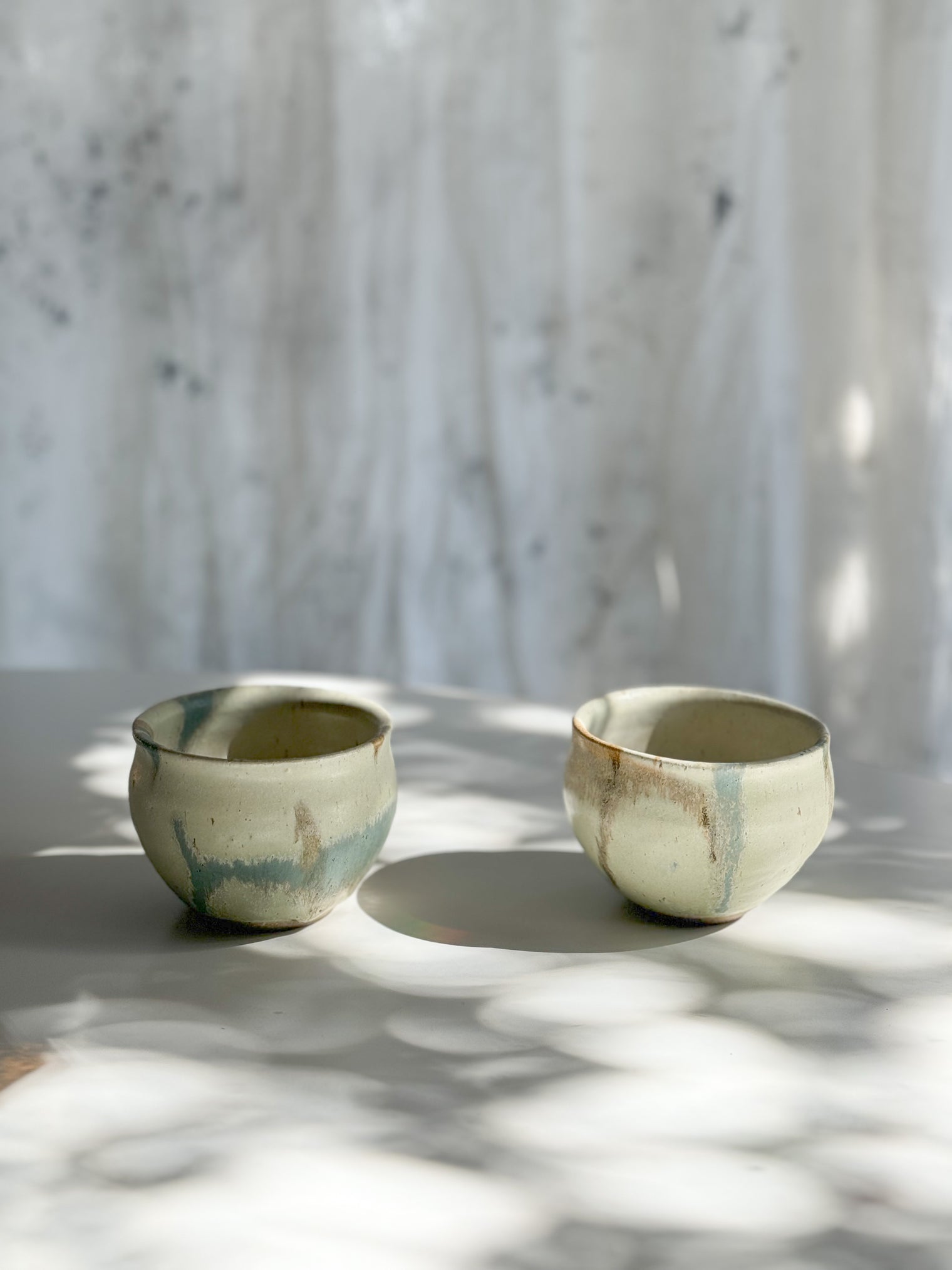 Ayoo Pottery by Naoki Kanazawa -  Round Yunomi Cup "Seashell and the Sea"