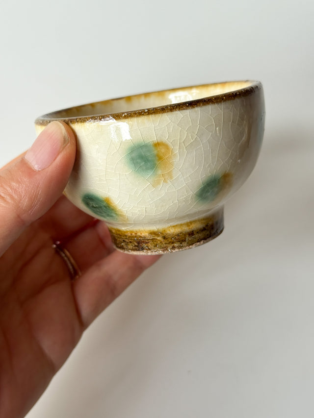 Fumoto Kiln -  Small Yunomi Cup, Polka Dot