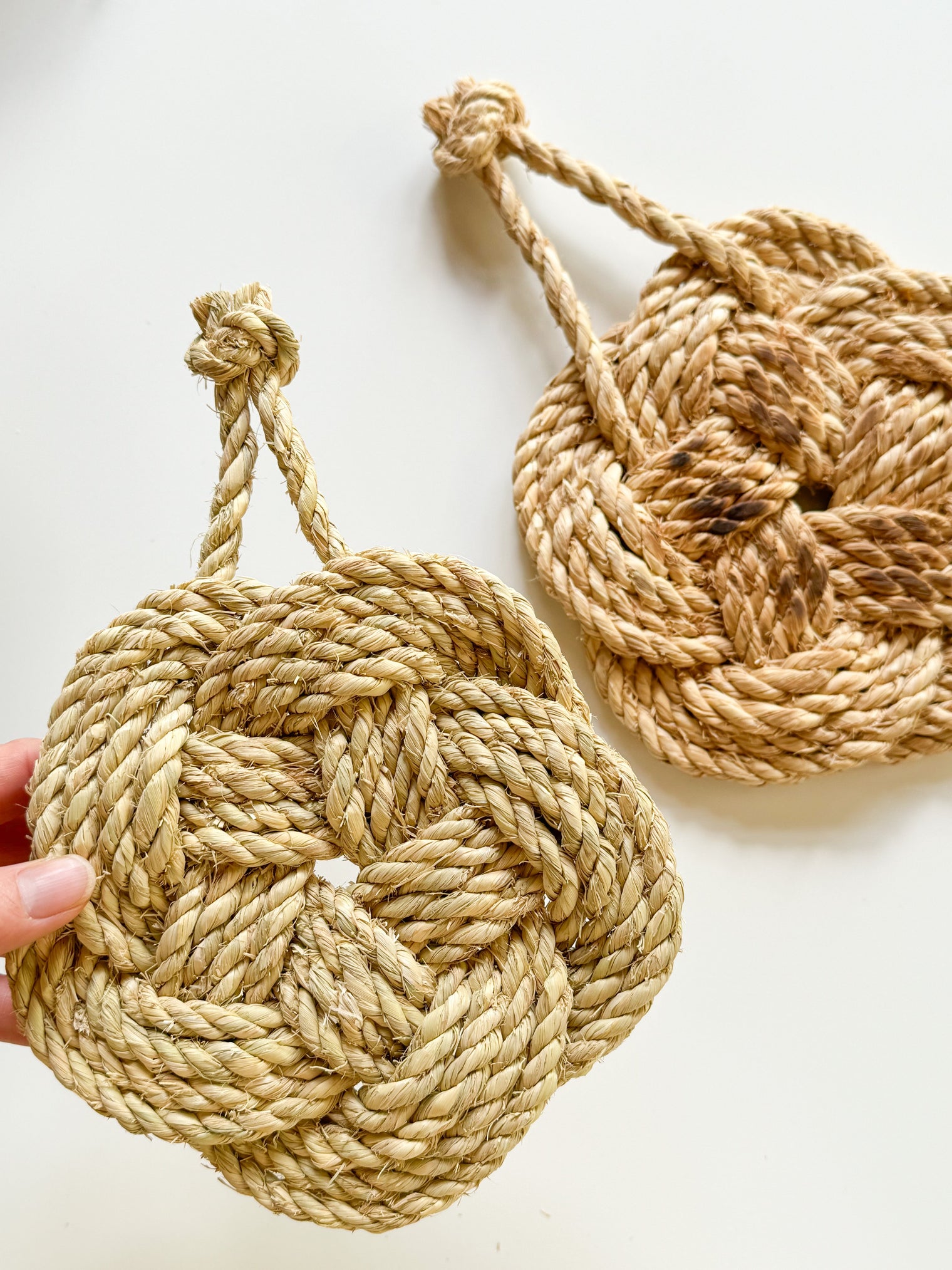 Takubo Straw Decoration - Trivet, Ume Musubi (plum flower)