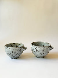 Moriyama Kiln -  "Teno" katakuchi bowl, white