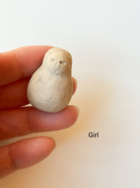 Clay doll - "Menko" Clay Chopsticks Rest