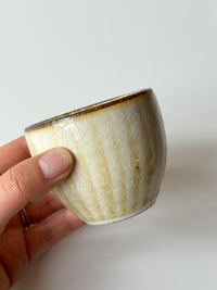 Fumoto Kiln -  Small Yunomi Cup, Line
