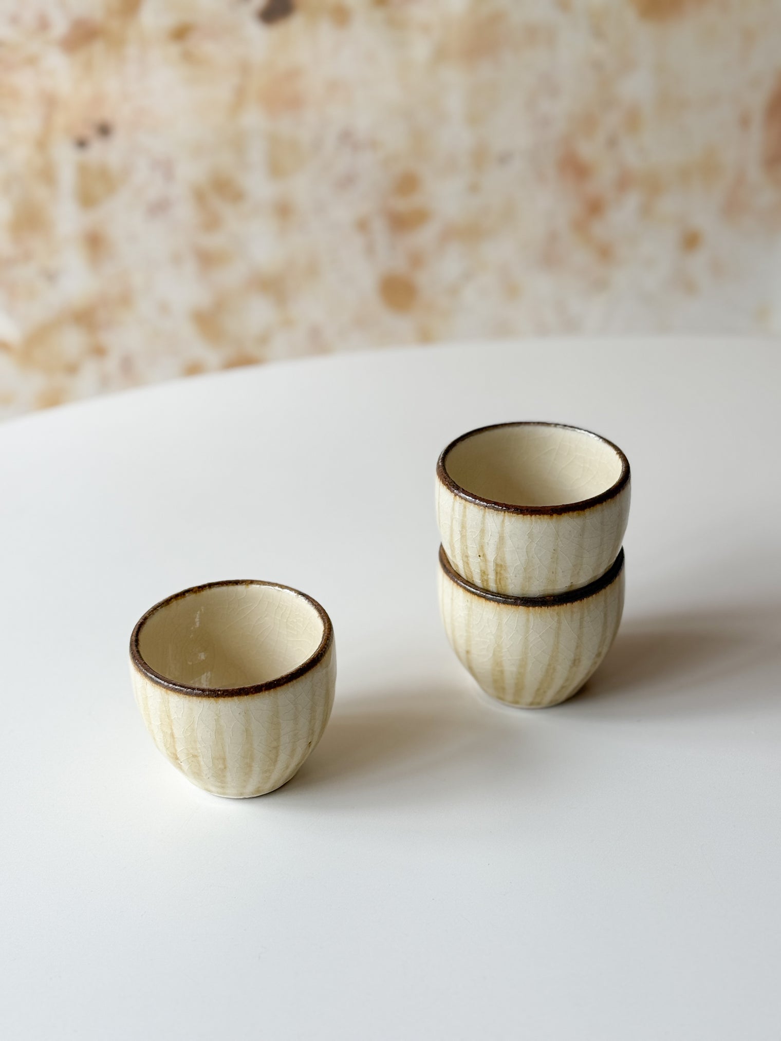 Fumoto Kiln -  Small Yunomi Cup, Line
