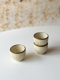 Fumoto Kiln -  Small Yunomi Cup, Line