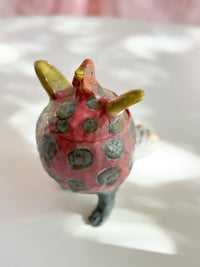 Miki Oka Ceramic -  Rooster Jar