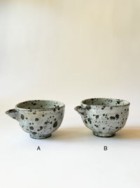 Moriyama Kiln -  "Teno" katakuchi bowl, white