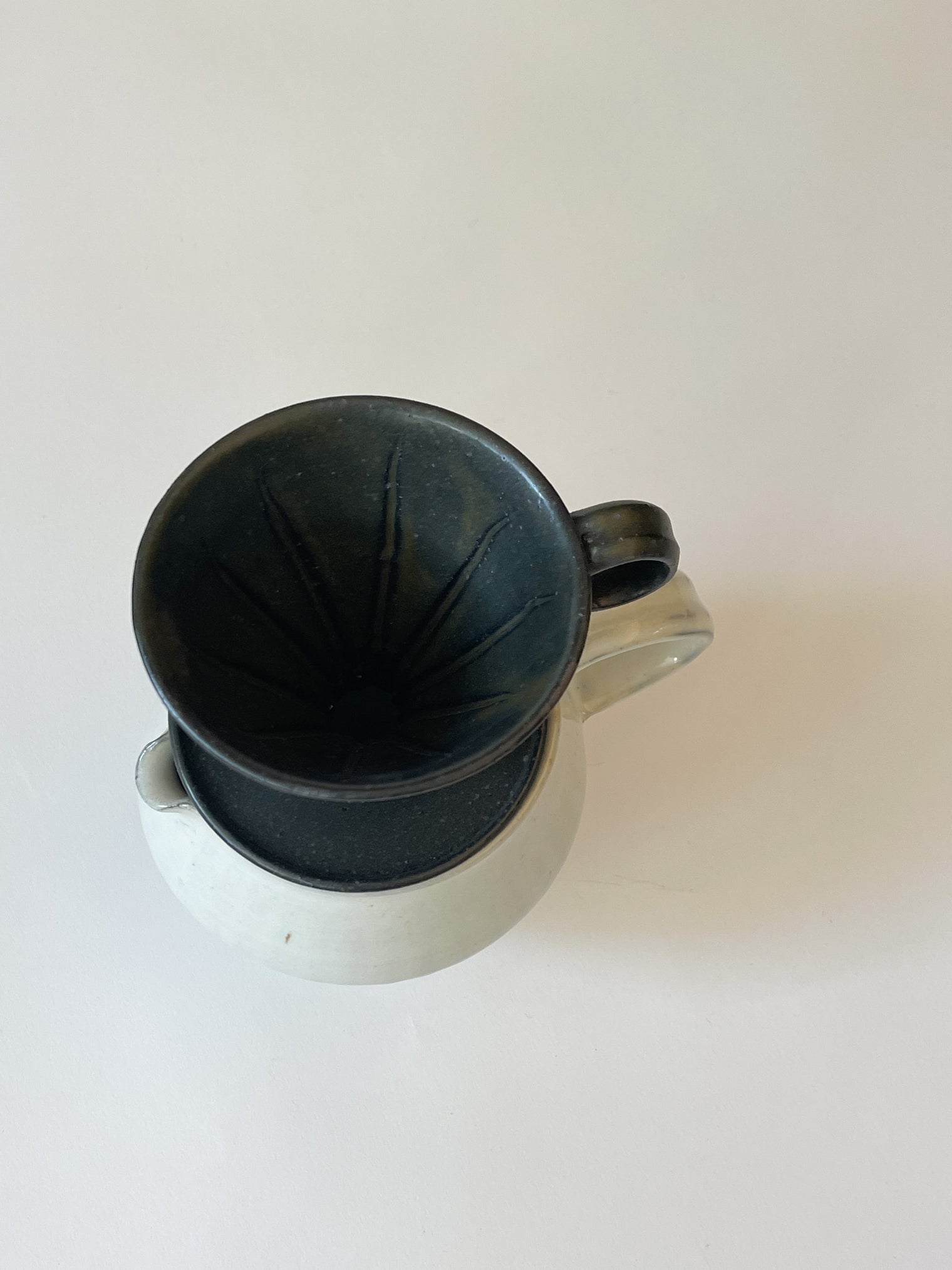 Yamanokuchi Kiln -  "Moonlight" Coffee dripper set, wide