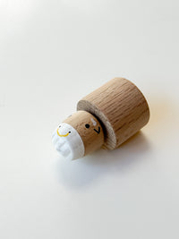 Wooden Top Toy - Cow
