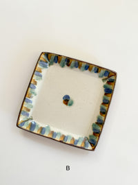 Chihiro Kiln, square plate, Yoka Good Things