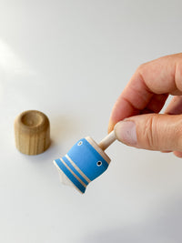 Wooden Top Toy - Koi fish