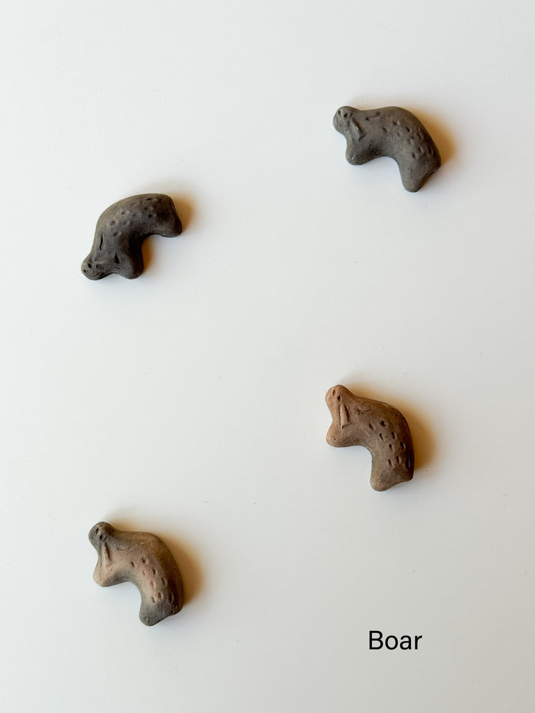 Clay doll - "Menko" Clay Chopsticks Rest