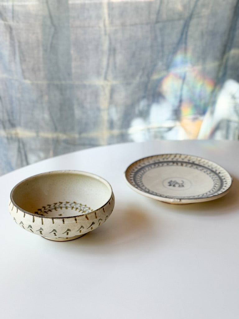 Issaki kiln -  "Hanabi" Shallow Bowl