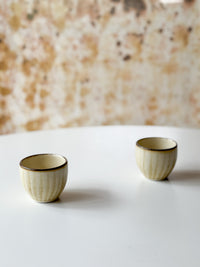 Fumoto Kiln -  Small Yunomi Cup, Line