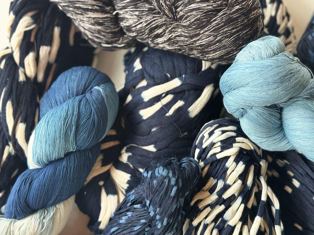Ikeda Kasuri Kobo - Indigo Dyed Cotton Thread, "Kasuri Ito", D
