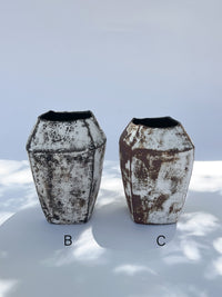 Moriyama Kiln -  Vase, "Chasabi" - brown rust