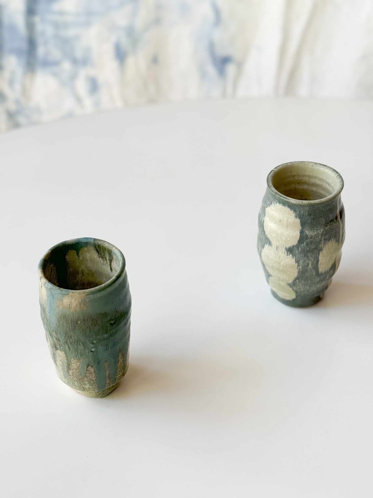 Ayoo Pottery by Naoki Kanazawa - Tall Cup, "Sea flower"