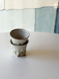 Yamanokuchi Kiln - Beveled Beer Cup, "Moonlight"