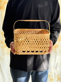 Bamboo Basket by Youn Minyoung - "Sukkiri Kaban", Medium