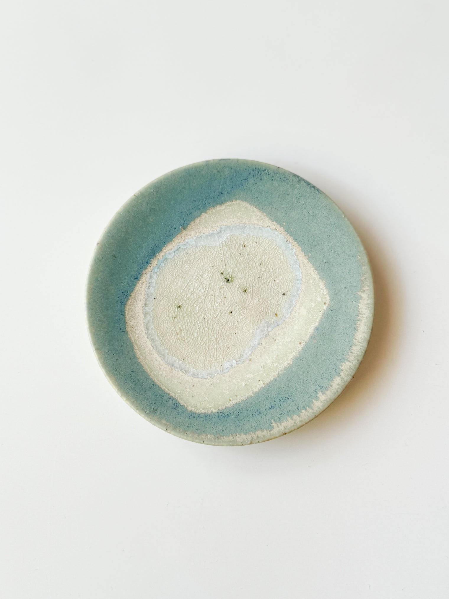 Ayoo Pottery by Naoki Kanazawa -  Small plate, "Lake on the planet"