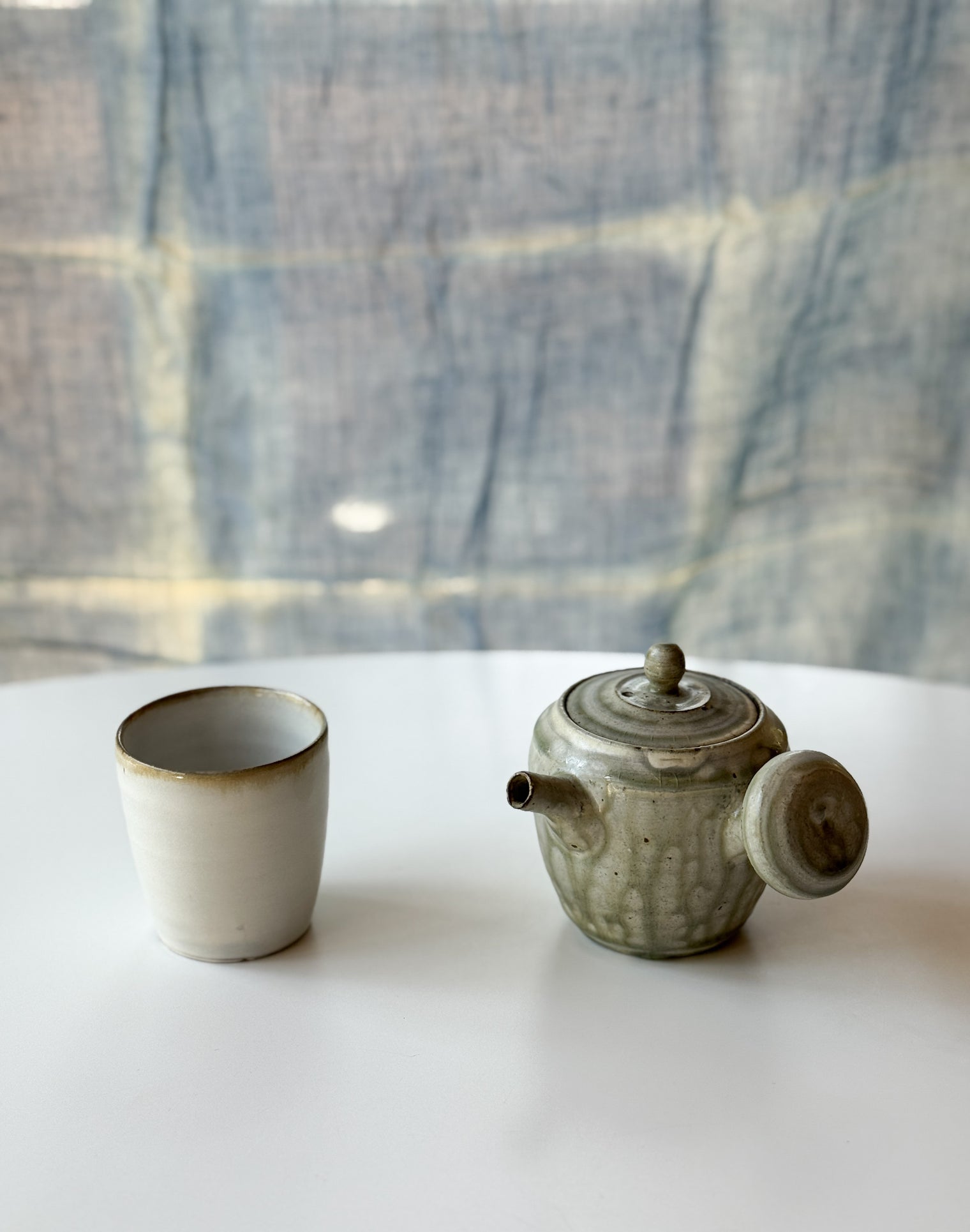 Yamanokuchi Kiln - Small round cup, Moonlight (White)