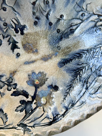 Mizuho Kiln - Floral Oval Shallow Bowl
