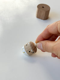 Wooden Top Toy - Cow