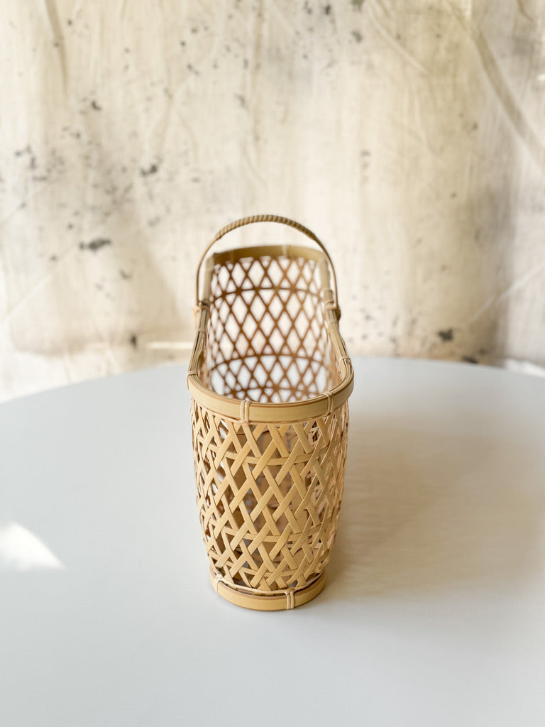 Bamboo Basket by Youn Minyoung - "Sukkiri Kaban", Oval