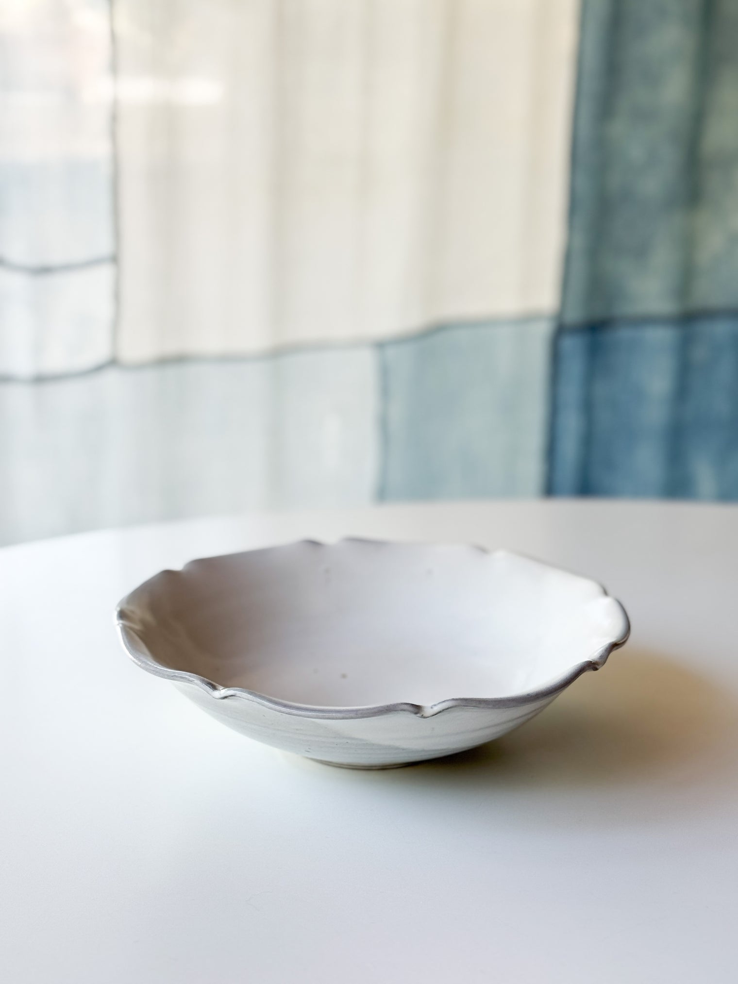 Yamanokuchi Kiln -  "Moonglight" Flower Bowl, L