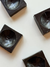 Yamanokuchi Kiln - Tiny Square Garnish Holder, Black