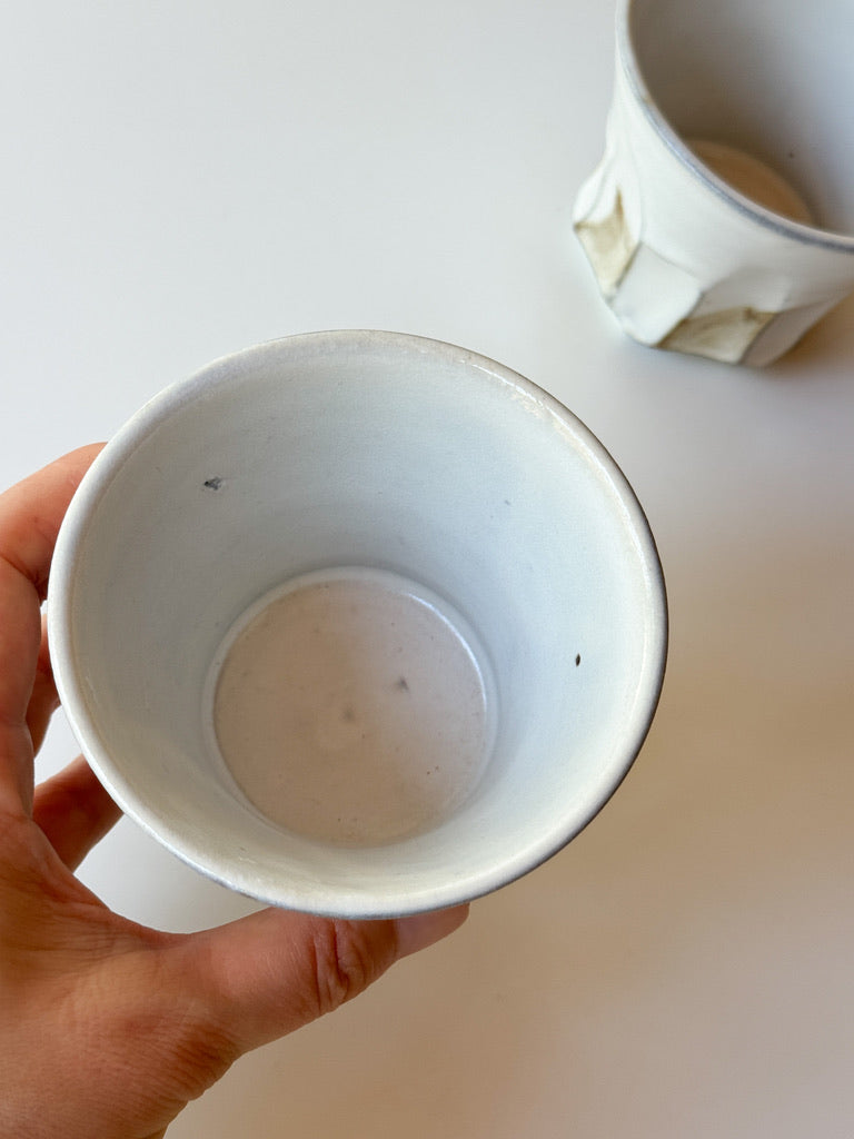 Yamanokuchi Kiln - Beveled Beer Cup, "Moonlight"
