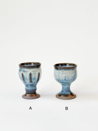 Nakadera kiln - Mini Goblet, blue