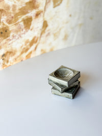 Yamanokuchi Kiln - Tiny Square Garnish Holder, Light