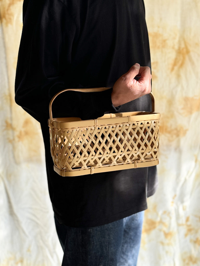 Bamboo Basket by Youn Minyoung - "Sukkiri Kaban", Small