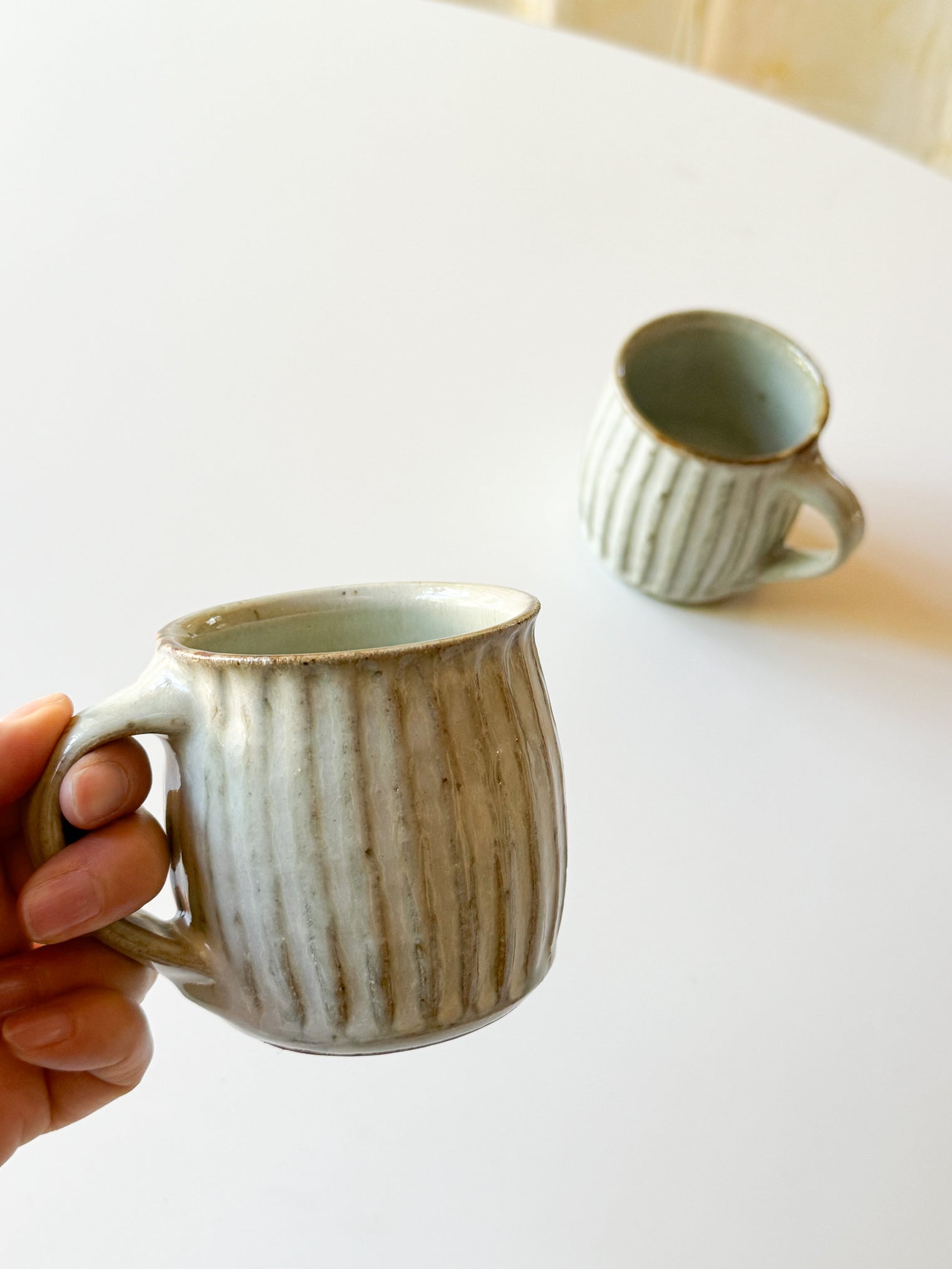 Kajiya Kiln - Mug Cup, Barrel Vertical Shinogi