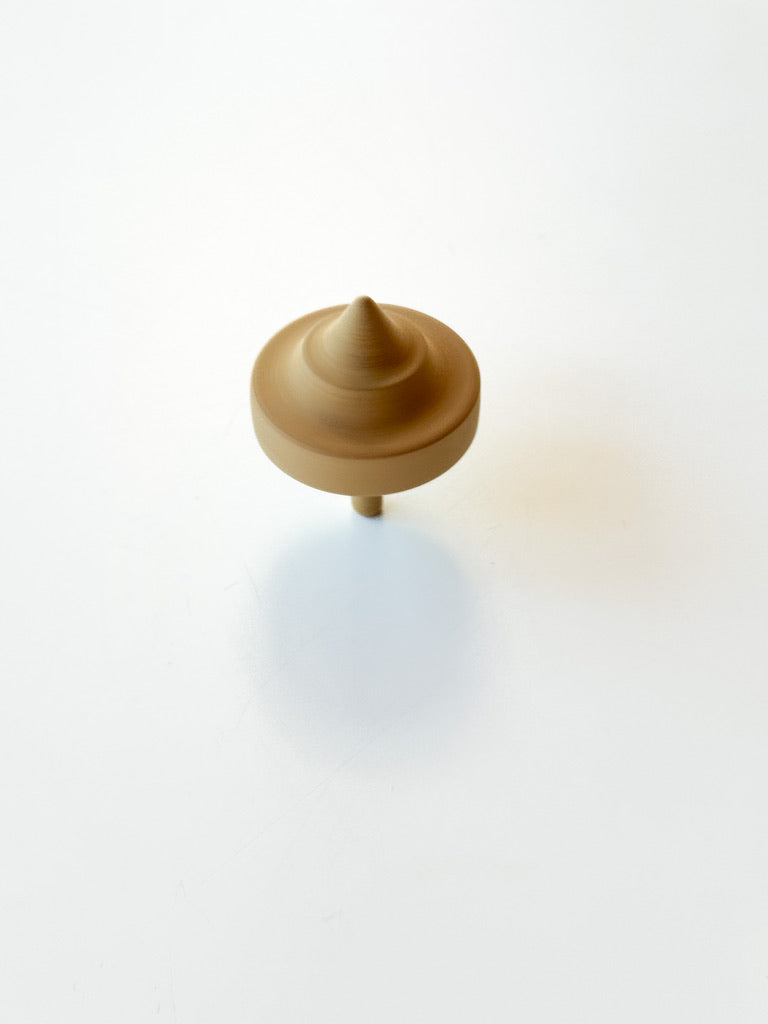 Wooden Top Toy - Classic Mini, Yellow x Blue