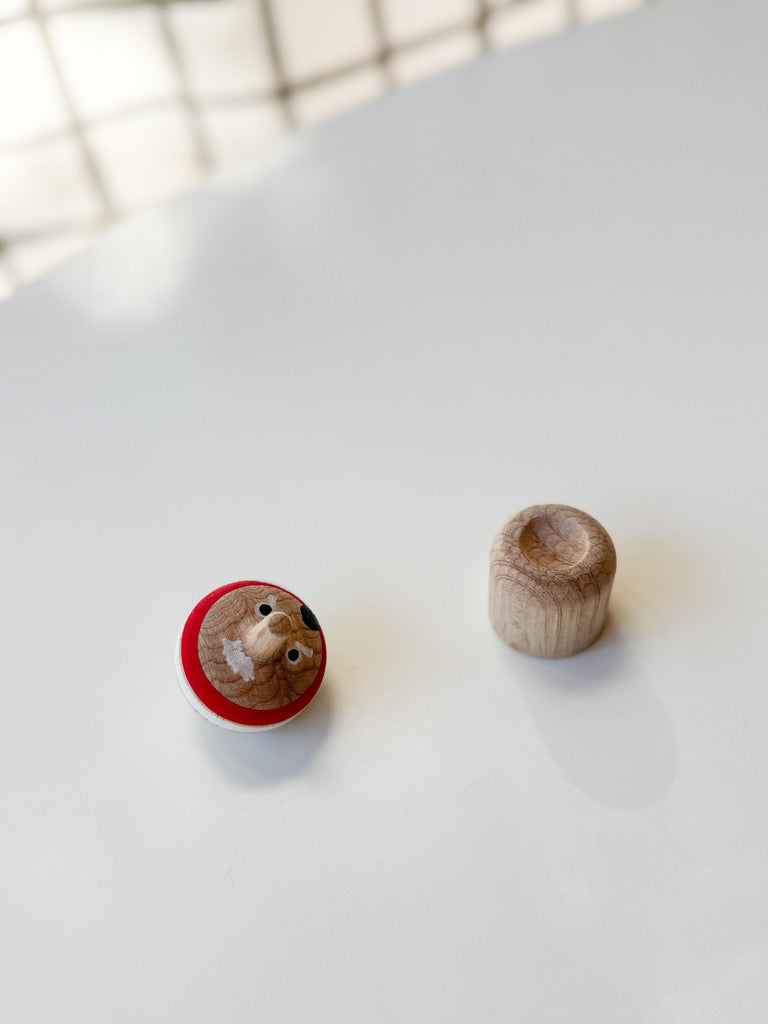 Wooden Top Toy - Tengu
