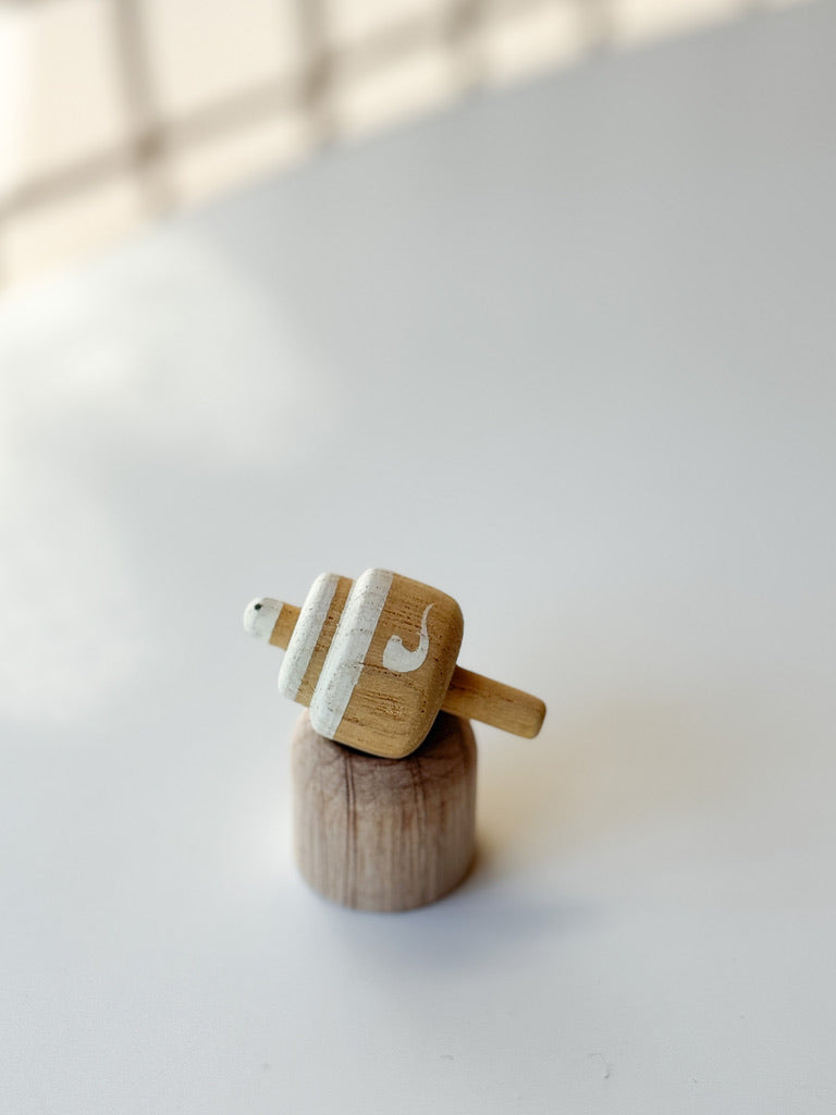 Wooden Top Toy - Snake