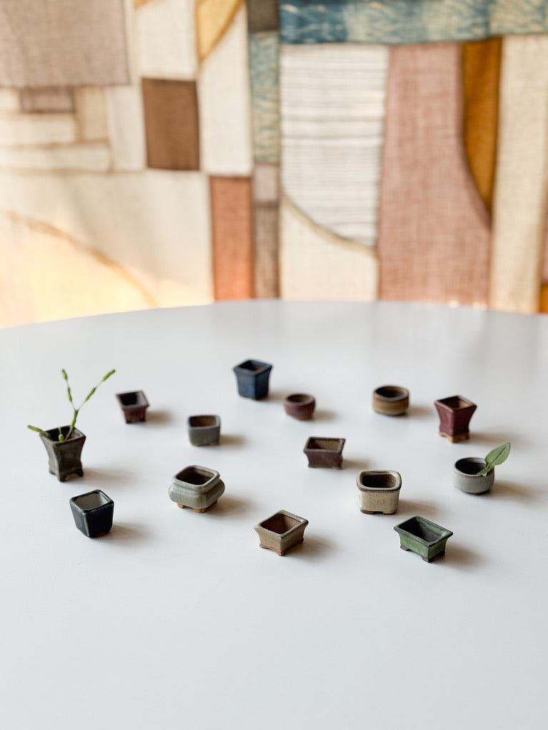 Tiny Vintage Planters – from Kyushu (maybe!)