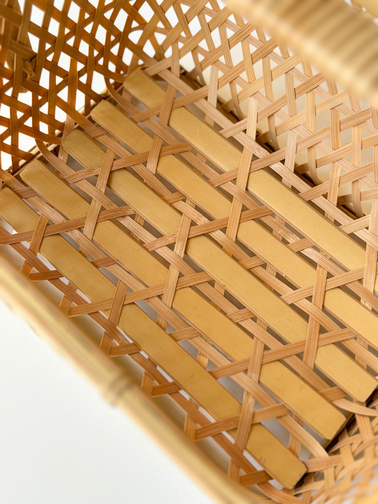 Bamboo Basket by Youn Minyoung - "Sukkiri Kaban", Medium