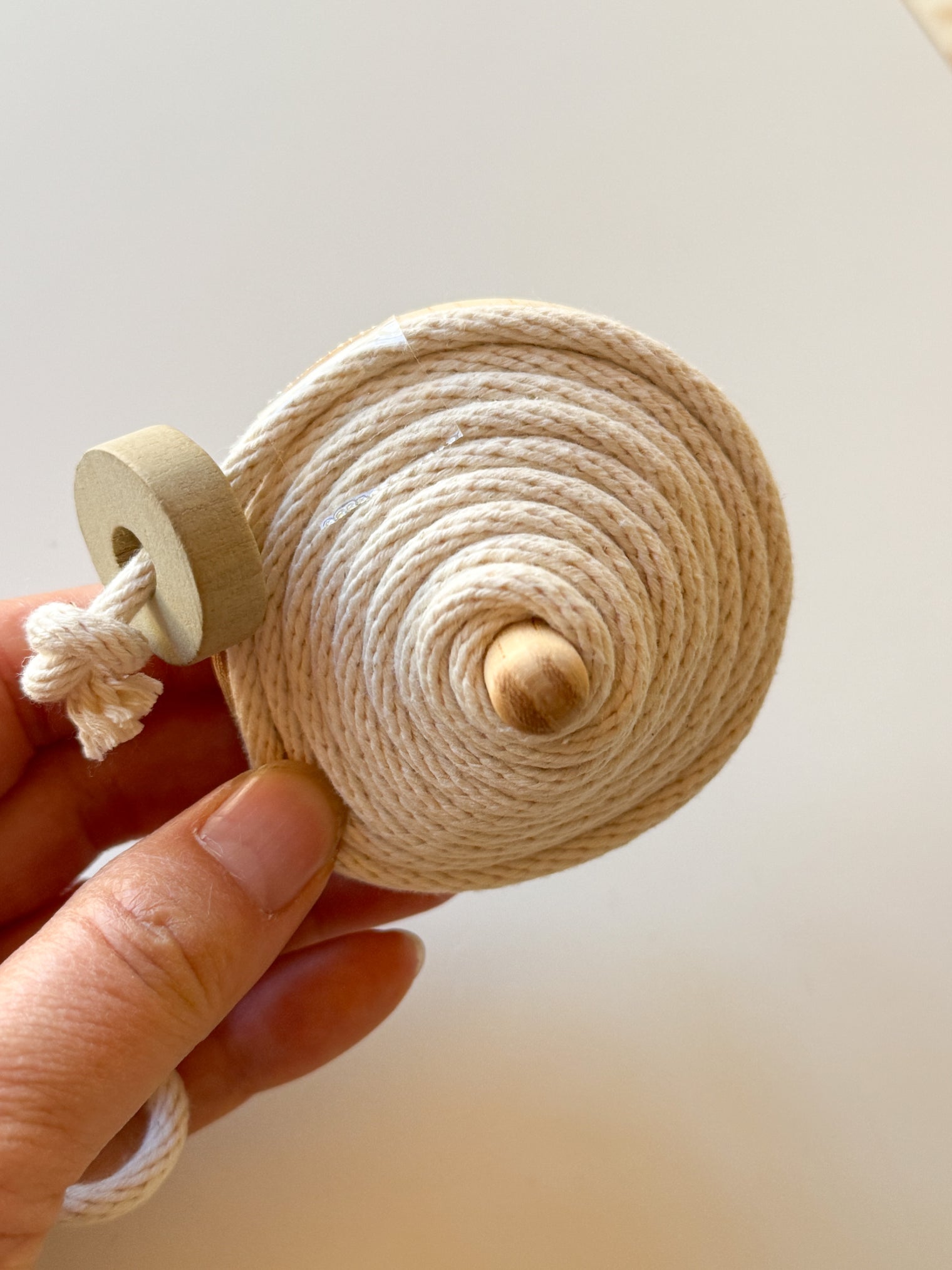 Wooden Top Toy - Classic, Blue x Gold