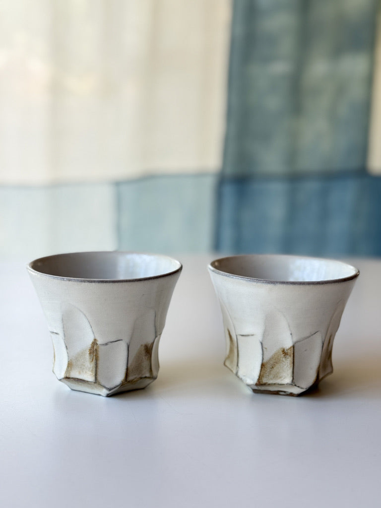 Yamanokuchi Kiln - Beveled Beer Cup, "Moonlight"
