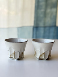 Yamanokuchi Kiln - Beveled Beer Cup, "Moonlight"