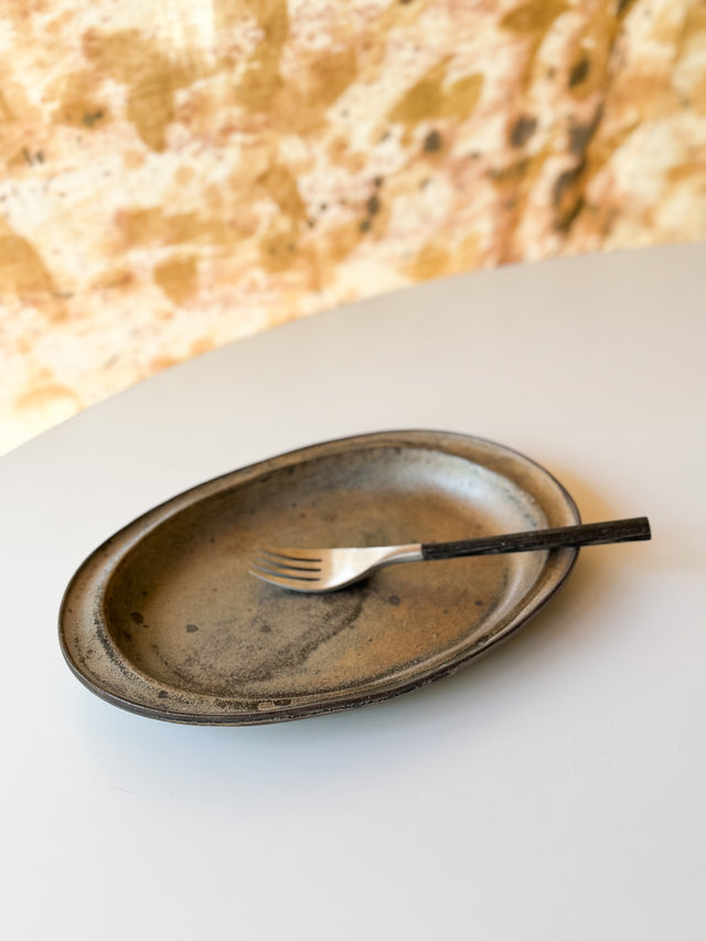 Moriyama Kiln - Tane platter, Dark